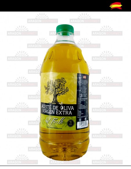 Aceite arbequina de primera extracción en frio 2 litros
