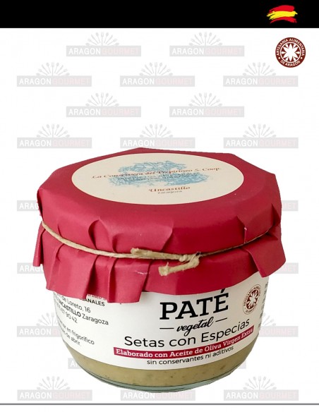 pate vegetal de setas