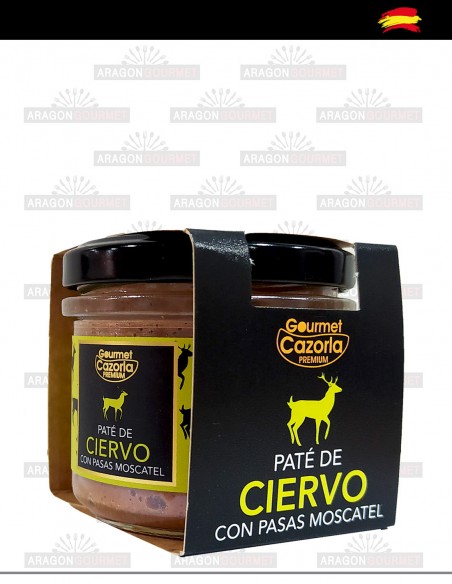 Pate de ciervo con pasas moscatel