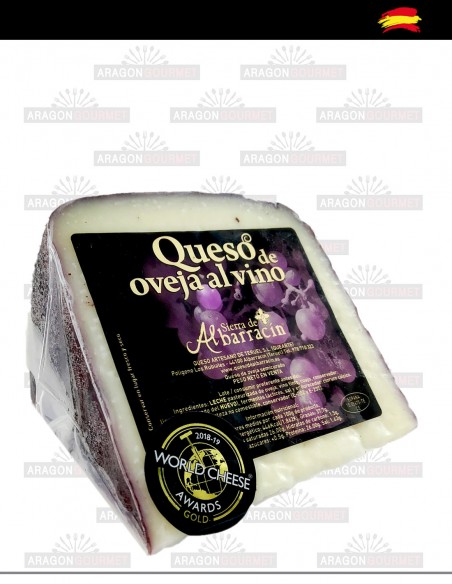 Cheese Wedge with Albarracín Wine