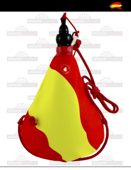 Bota de vino españa bandera