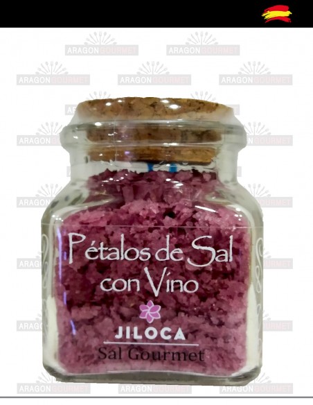 Sal de manantial con vino
