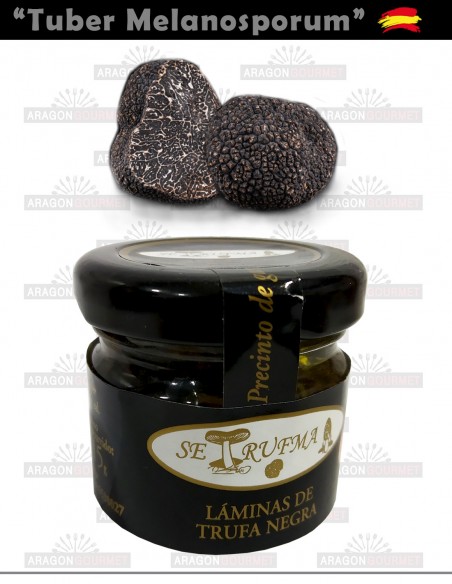 Black truffle in slices, from Teruel