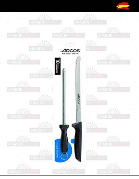Arcos Knife and Chaira packed
