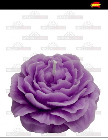 vela aromatica lila flor frente