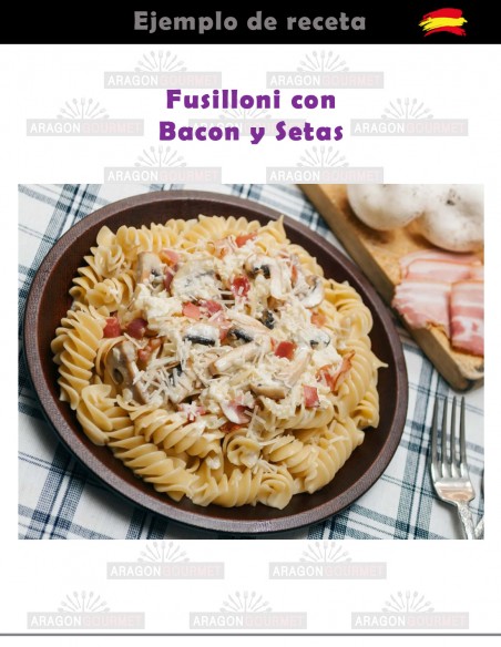 pasta with bacon and mushrooms