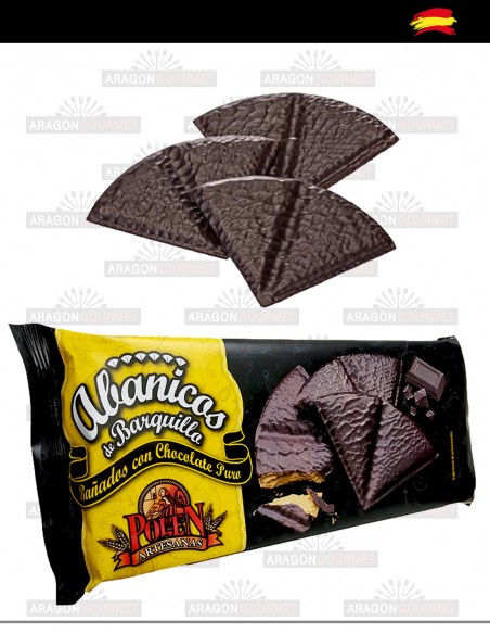 Abanicos de Barquillo y Chocolate