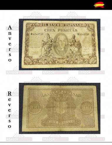 Billete 100 Pesetas de 1940