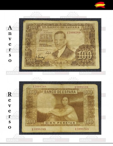 Billete 100 pesetas del 1953