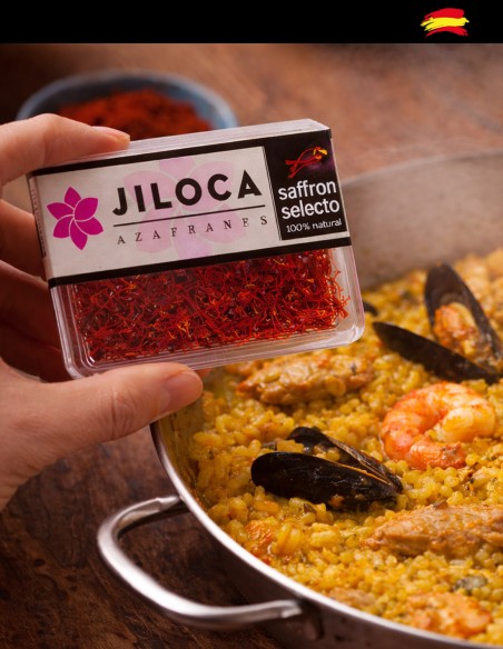 Paella con azafrán
