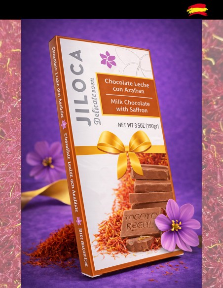 Chocolate leche azafran