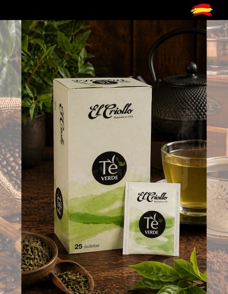 infusión te verde en sobres