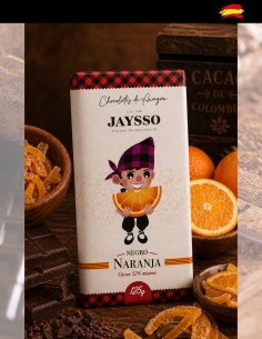 Dark chocolate, candied orange, cover