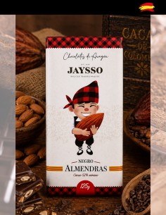 Couverture en chocolat noir aux amandes