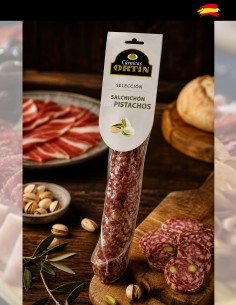 Salami gastronomique aux pistaches