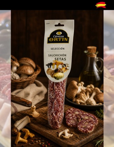 Salchichón con setas Gourmet