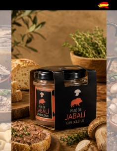 Paté de jabalí con boletus gourmet
