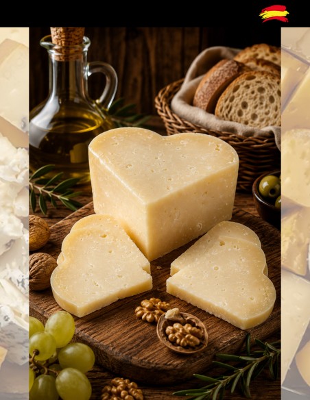 Sliced ​​semi-cured Teruel cheese
