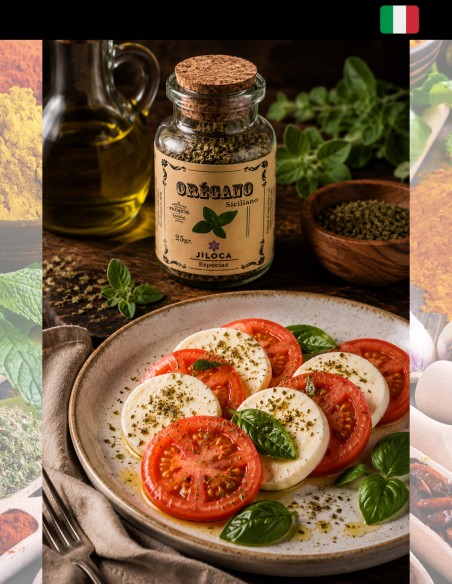 Receta oregano tomate queso