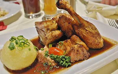 Pato cocinado