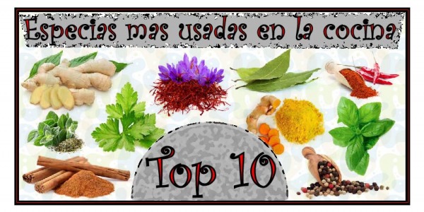 Las especias más utilizadas en cocina 